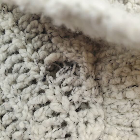 EXPRESS Light Grey Cowl Neck Ruffled Sweater - Picture 5 of 10